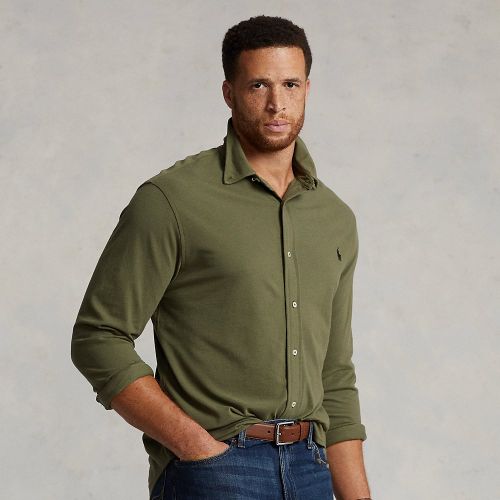 Grandes Tailles - Chemise ultra-légère en coton piqué - Big & Tall - Modalova