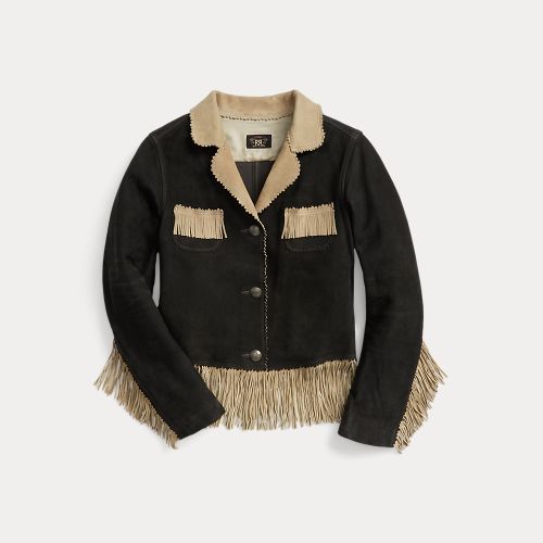 Veste en daim à bordure frangée - RRL - Modalova