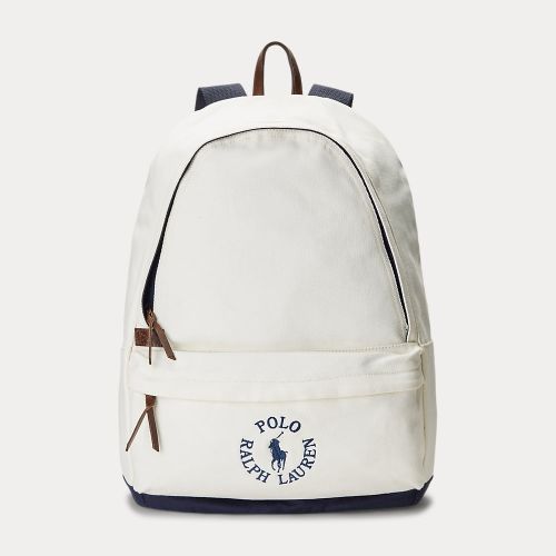 Sac à dos à logo brodé en toile - Polo Ralph Lauren - Modalova