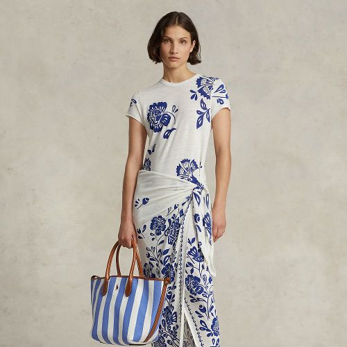 Robe t-shirt effet portefeuille jersey - Polo Ralph Lauren - Modalova