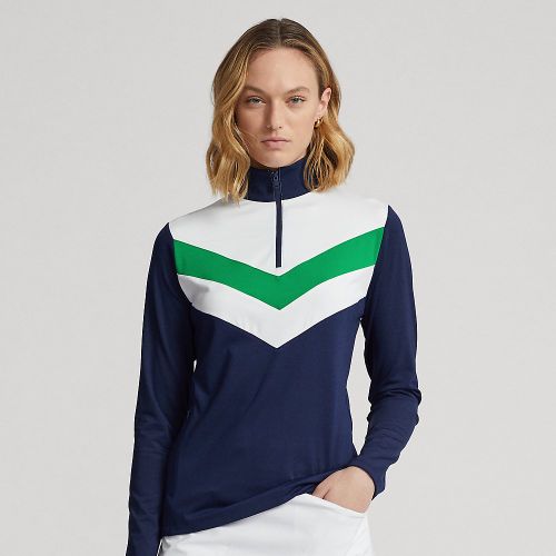 Pull demi-zippé rayé à chevrons - RLX Golf - Modalova