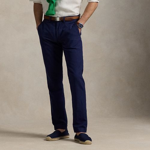 Pantalon droit en lin-coton - Polo Ralph Lauren - Modalova