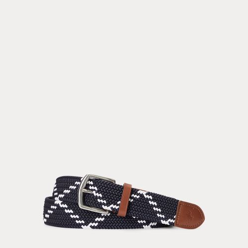 Ceinture en toile bordée de cuir - Polo Ralph Lauren - Modalova