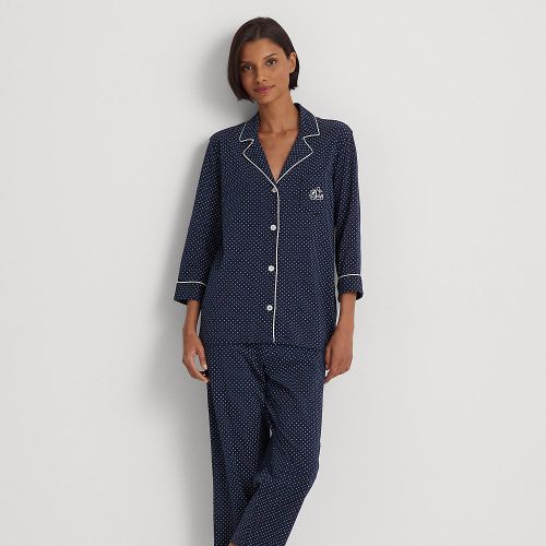 Pyjama capri en jersey de coton à pois - Lauren - Modalova