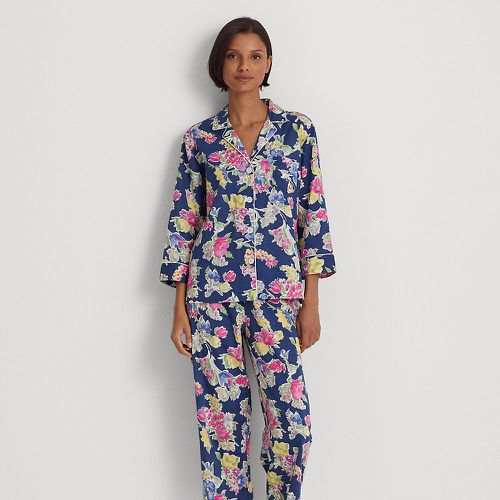 Pyjama capri fleuri en linon de coton - Lauren Ralph Lauren - Modalova