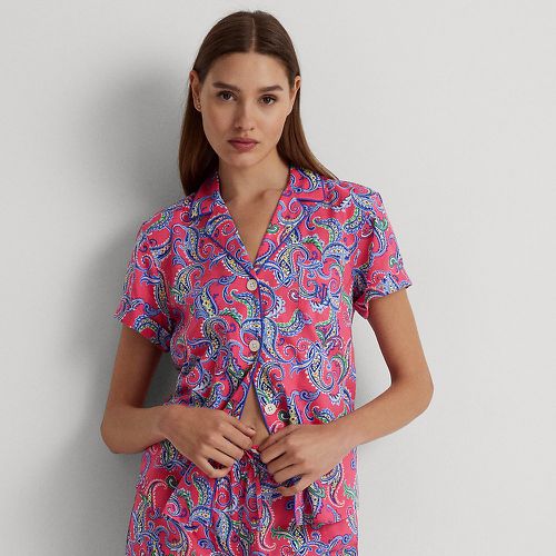 Pyjama en linon de coton motif cachemire - Lauren - Modalova