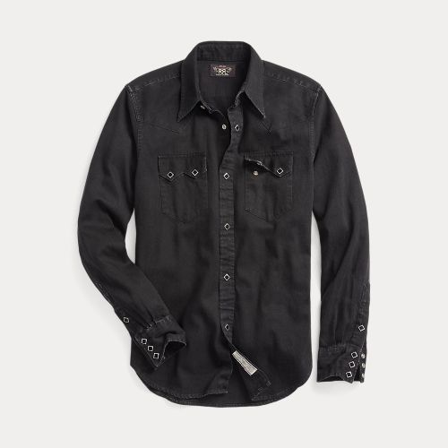 Chemise western cintrée en denim - RRL - Modalova
