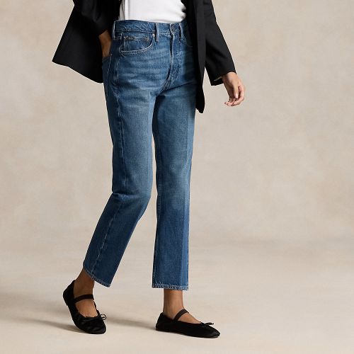 Jean 7/8 droit décontracté taille haute - Polo Ralph Lauren - Modalova