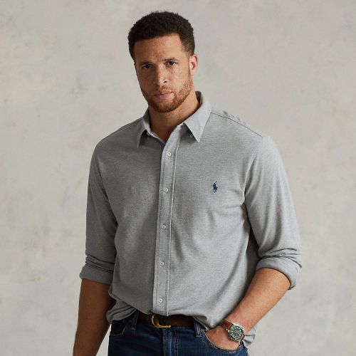 Grandes Tailles - Chemise ultra-légère en coton piqué - Big & Tall - Modalova