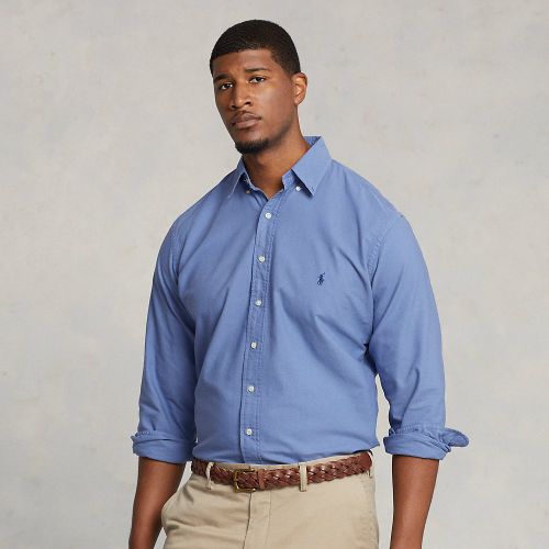Grandes Tailles - Chemise Oxford teinte en pièce - Big & Tall - Modalova