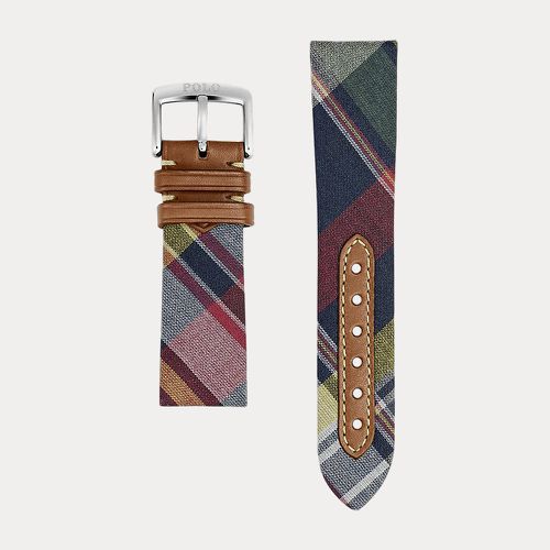Bracelet de montre en soie écossaise - Polo Ralph Lauren - Modalova