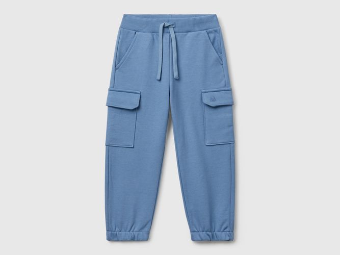 Benetton, Pantalon Cargo Sweat-shirt, taille 12-18, Bleu Clair, Enfants - United Colors of Benetton - Modalova