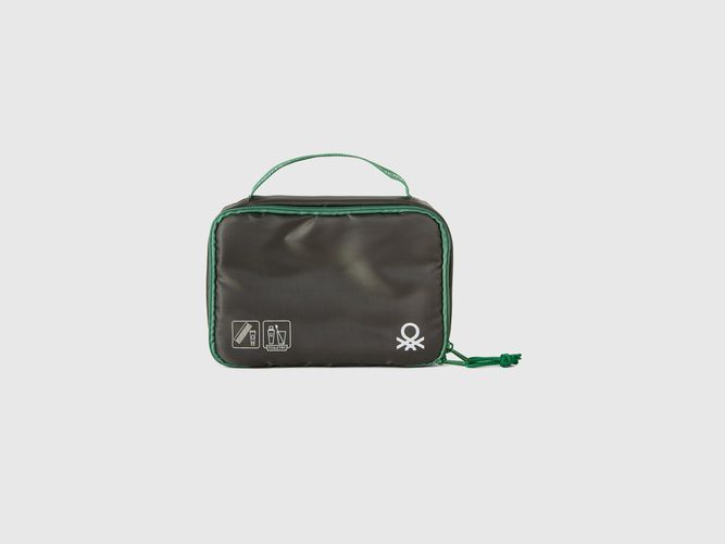 Benetton, Travel Toiletry Bag With Hook, taille OS, Kaki - United Colors of Benetton - Modalova