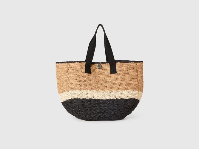 Benetton, Sac Cabas Effet Paille, taille OS, Multicolore - United Colors of Benetton - Modalova