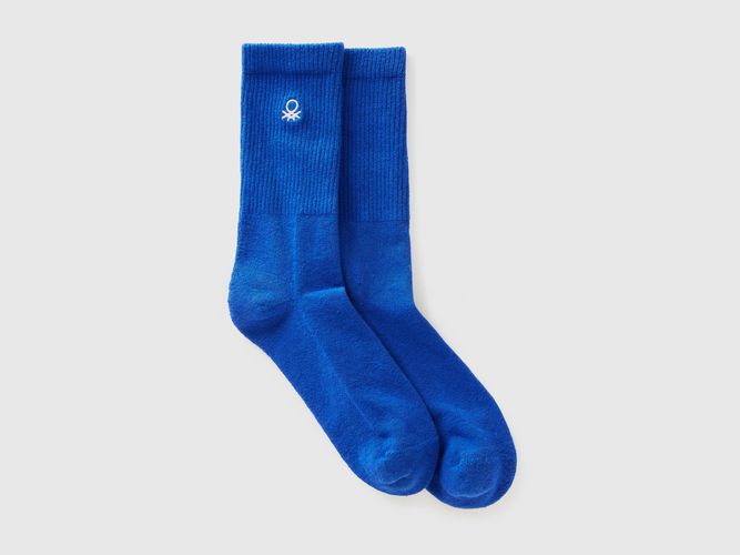 Benetton, Chaussettes De Sport En Coton Mélangé, taille 42-46, Turquoise - United Colors of Benetton - Modalova