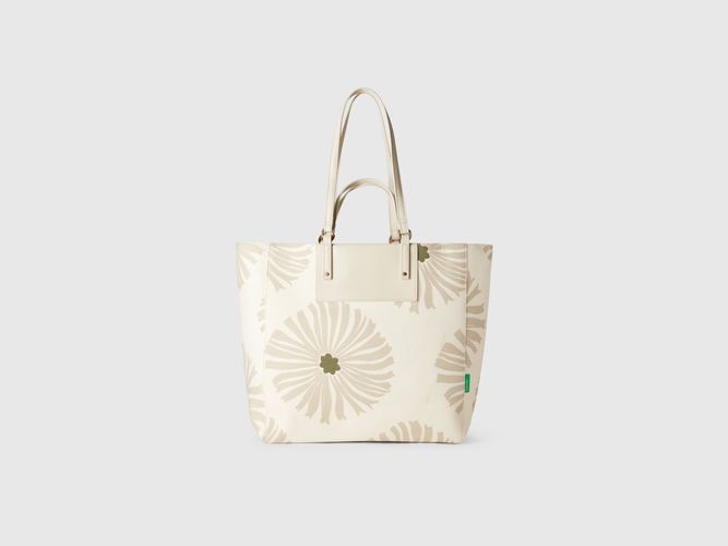 Benetton, Cabas Blanc Imprimé Fleurs, taille OS, Crème - United Colors of Benetton - Modalova