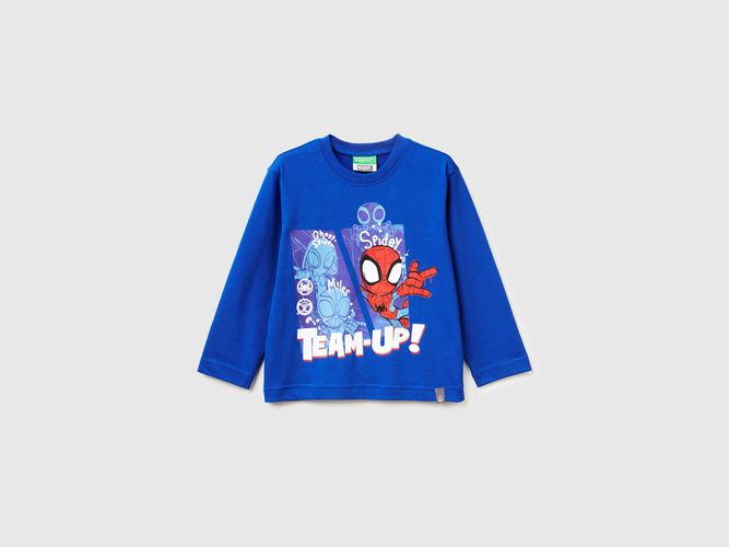Benetton, T-shirt Coupe Régulière marvel Spiderman, Taille: 4-5, Turquoise, Enfants - United Colors of Benetton - Modalova