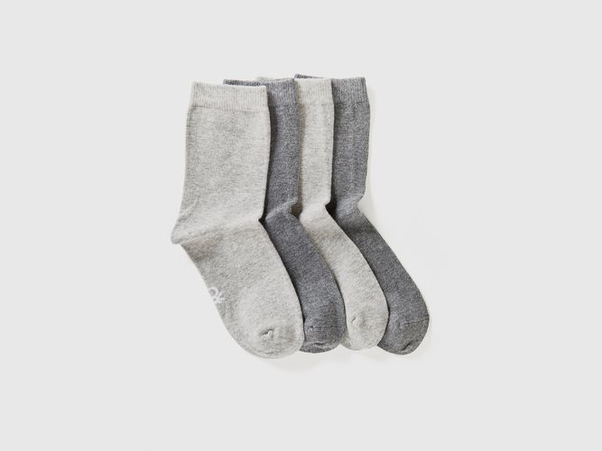 Benetton, Lot De Chaussettes Hautes, taille 1-2, Gris, Enfants - United Colors of Benetton - Modalova