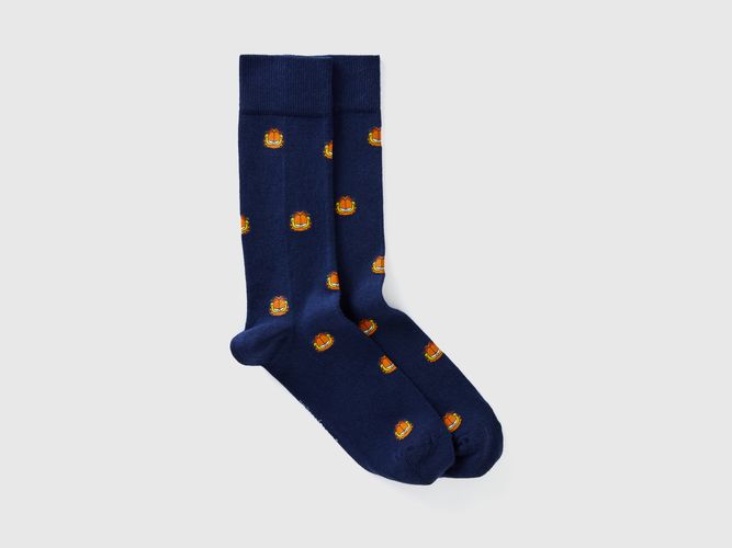 Benetton, Chaussettes Garfield 2024 By Paws, Inc., taille OS, Bleu Foncé - United Colors of Benetton - Modalova