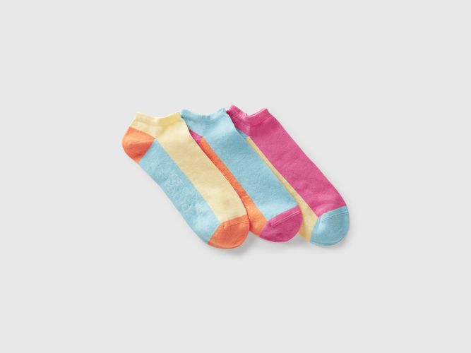 Benetton, Trois Paires De Chaussettes Block, taille 36-38, Multicolore - United Colors of Benetton - Modalova