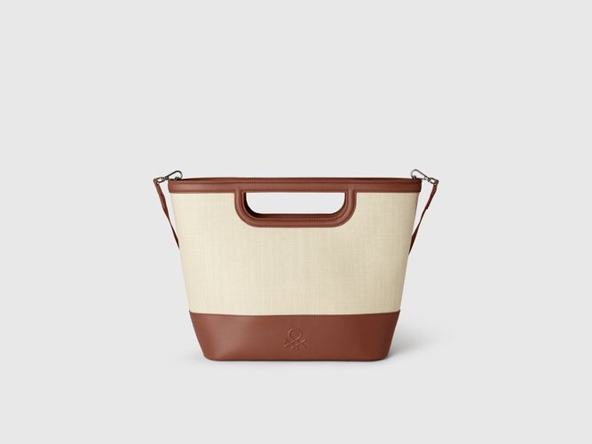Benetton, Grand Cabas En Raphia, taille OS, Marron - United Colors of Benetton - Modalova