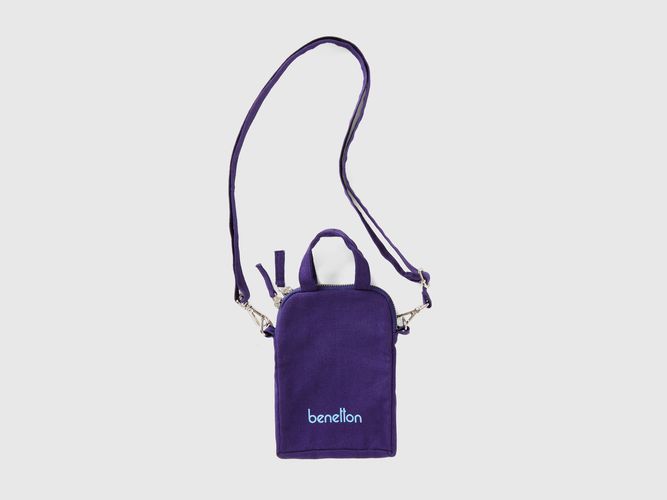 Benetton, Cell Phone Holder In Pure Cotton, taille OS, Bleu - United Colors of Benetton - Modalova