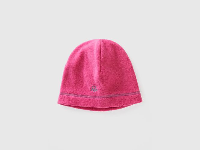 Benetton, Bonnet À Logo En Polaire, taille 12-24, Rose, Enfants - United Colors of Benetton - Modalova