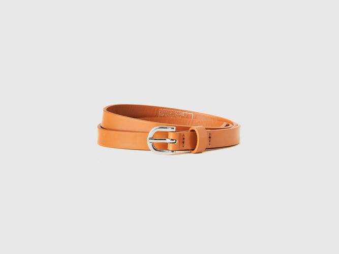 Benetton, Ceinture Basse Effet Verni, taille L, Marron - United Colors of Benetton - Modalova