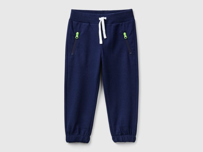 Benetton, Pantalon À Imprimé Et Cordon De Serrage, taille 12-18, Bleu Foncé, Enfants - United Colors of Benetton - Modalova