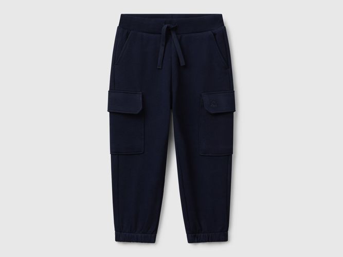 Benetton, Pantalon De Jogging Cargo En Polaire, taille 12-18, Bleu Foncé, Enfants - United Colors of Benetton - Modalova