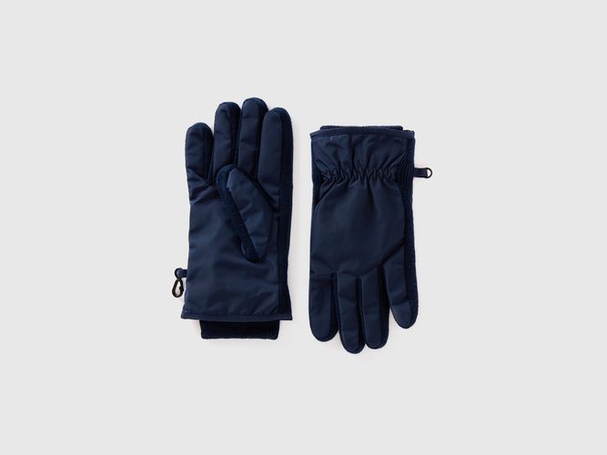 Benetton, Gants En Maille Et Nylon, taille, Bleu Foncé - United Colors of Benetton - Modalova