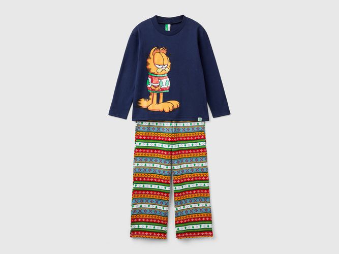 Benetton, Pyjama Garfield 2024 By Paws, Inc., taille 18-24, Bleu Foncé, Enfants - United Colors of Benetton - Modalova