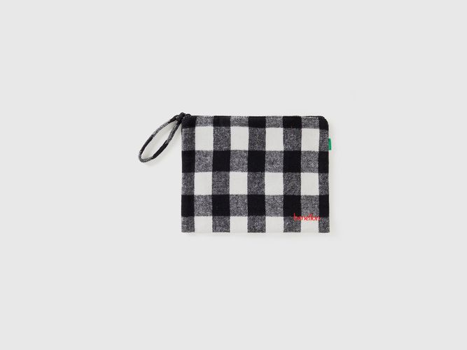 Benetton, Pochette À Carreaux Bicolores, taille OS, Blanc - United Colors of Benetton - Modalova