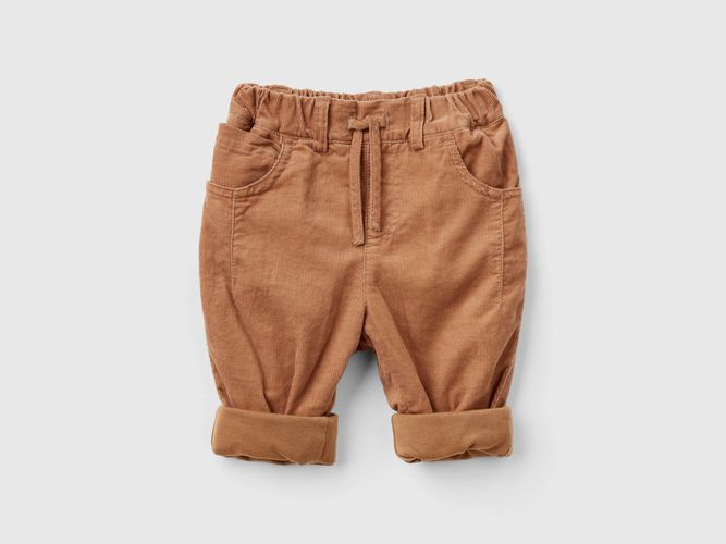 Benetton, Pantalon En Velours À Cordon De Serrage, taille 1-3, , Enfants - United Colors of Benetton - Modalova