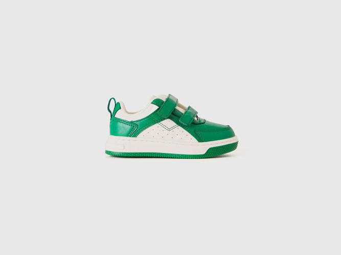 Benetton, Sneakers Basses En Tissu Enduit, taille 21, Vert, Enfants - United Colors of Benetton - Modalova