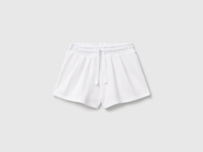 Benetton, Short En Molleton De Coton, taille 18-24, Blanc, Enfants - United Colors of Benetton - Modalova