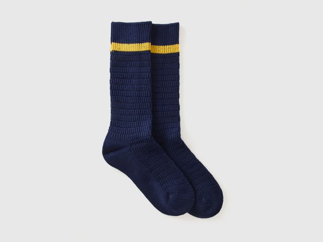 Benetton, Chaussettes En Maille, taille OS, Bleu Foncé - United Colors of Benetton - Modalova