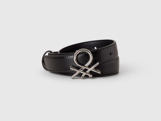 Benetton, Ceinture Noire À Logo, taille, Noir - United Colors of Benetton - Modalova