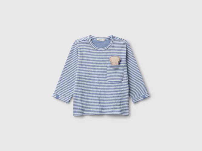 Benetton, T-shirt Avec Poche Et Patch, taille 0-1, Turquoise, Enfants - United Colors of Benetton - Modalova