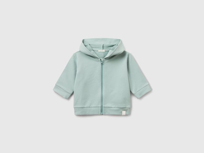 Benetton, Sweat À Capuche En Coton, taille 0-1, Bleu Vert, Enfants - United Colors of Benetton - Modalova