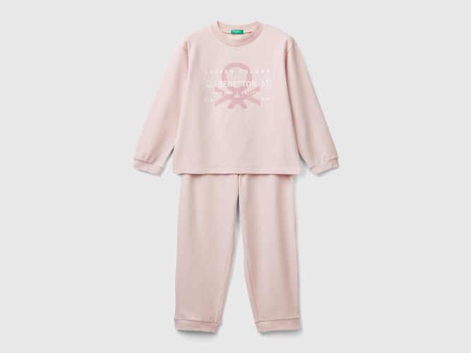 Benetton, Pyjama En Coton Stretch, taille 18-24, Rose Pâle, Enfants - United Colors of Benetton - Modalova