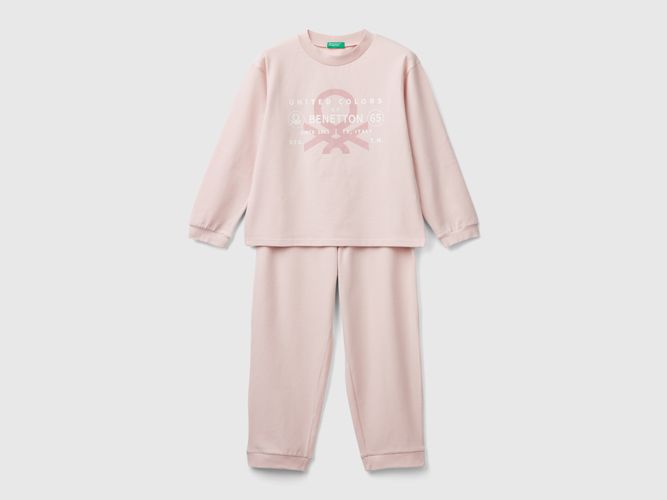 Benetton, Pyjama En Coton Stretch, taille L, Rose Pâle, Enfants - United Colors of Benetton - Modalova