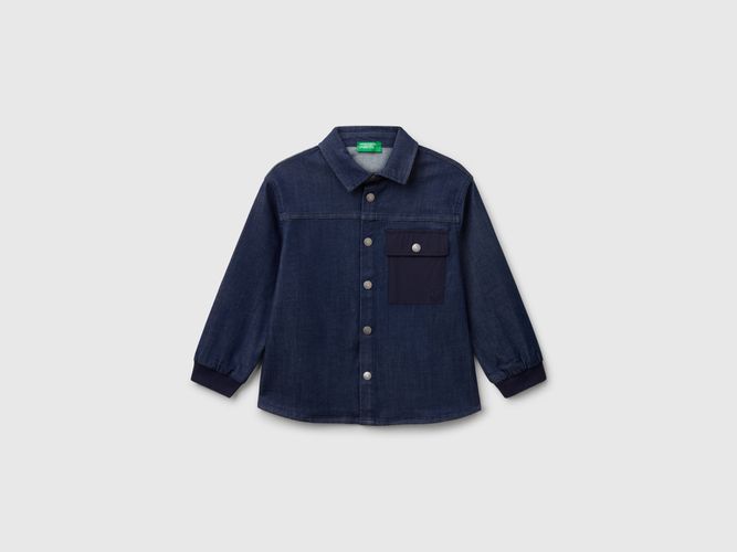 Benetton, Chemise En Jean, taille 18-24, Bleu, Enfants - United Colors of Benetton - Modalova