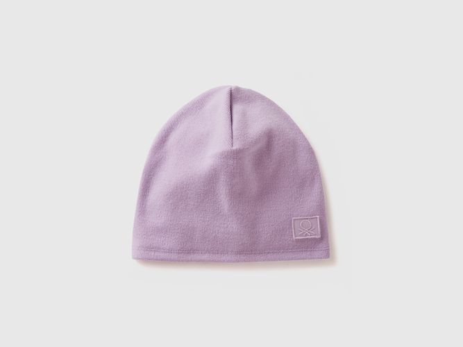 Benetton, Bonnet En Coton Stretch, taille S, Lilas, Enfants - United Colors of Benetton - Modalova