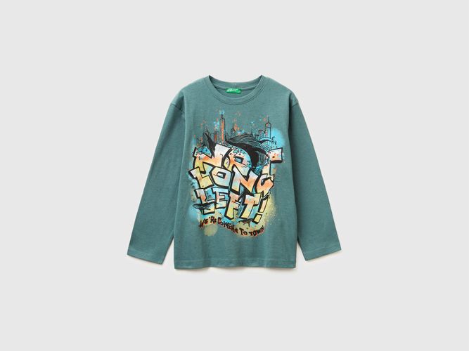 Benetton, T-shirt Imprimé Graffiti, Taille: 2XL, , Enfants - United Colors of Benetton - Modalova