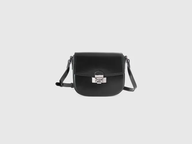 Benetton, Petit Sac Bandoulière Effet Verni, taille OS, Noir - United Colors of Benetton - Modalova