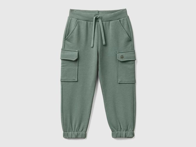 Benetton, Pantalon Cargo En Molleton, taille 12-18, Vert Clair, Enfants - United Colors of Benetton - Modalova