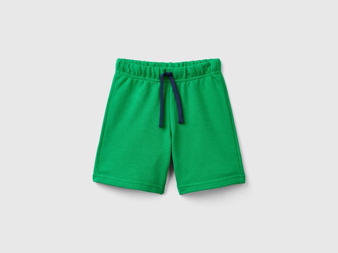 Benetton, Bermuda En Molleton De 100 % Coton Bio, taille 12-18, Vert, Enfants - United Colors of Benetton - Modalova