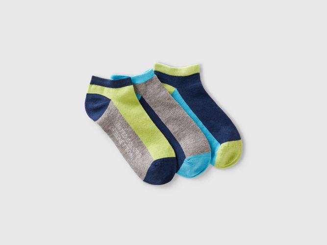 Benetton, Trois Paires De Chaussettes Block, taille 1-2, Multicolore, Enfants - United Colors of Benetton - Modalova