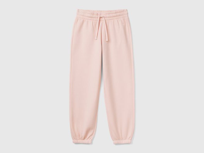 Benetton, Joggers In Felpa Con Coulisse, taglia L, Rosa Tenue, Bambini - United Colors of Benetton - Modalova